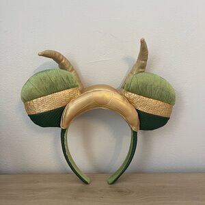 Green and Gold Horned Headband